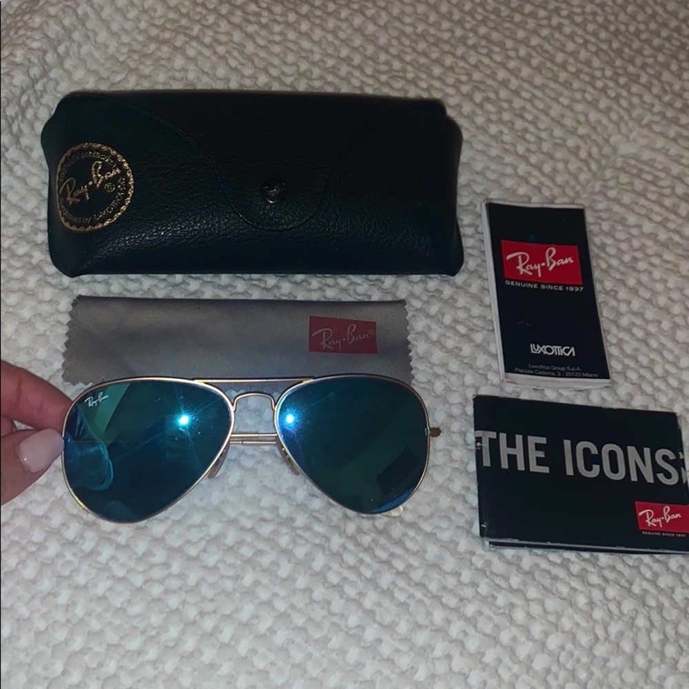 RAY BAN AVIATORS BLUE FACE
